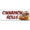 Signmission CINNAMON ROLLS BANNER SIGN fresh baked bakery still warm homemade hot B-Cinnamon Rolls - alternate 1
